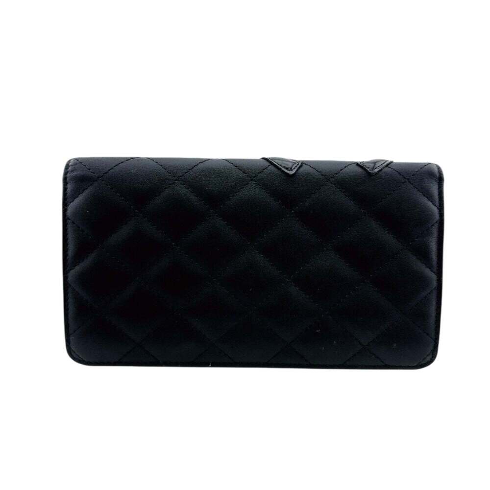 CHANEL Authentic Black Logo Wallet - Picture 2 of 11
